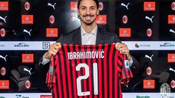 Ibrahimovic firmó con el Milan para los próximos seis meses