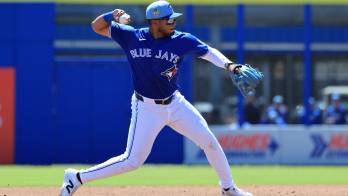 Leonardo Jiménez tiene ocho temporadas con los Azulejos de Toronto.