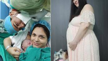 Mayte Pellegrini celebra la llegada de su hijo,&nbsp;Nicolás Enrique