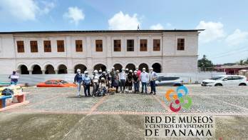 Grupo de la Red de Museos y Centros de Visitantes de Panamá realizó visita a las obras de restauración.