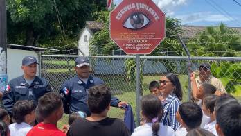 Centro de Educación Básica General Plinio A. Moscoso punto de partida del programa “Escuela Vigilante”