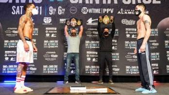 Ambos peleadores dieron el pesaje pactado.