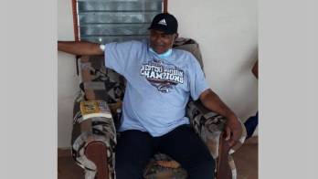 Darío Agrazal cuando regresó a su casa. Ha presentado problemas con el corazón.