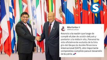 Panamá sale de la lista gris del GAFI