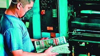 Protesta contra condenas a periodistas en la Corte Suprema de Justicia.