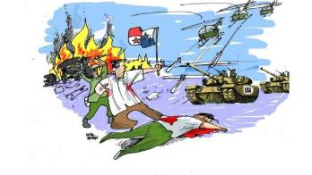 Hay pocas escenas de guerra...; la batalla es interior.