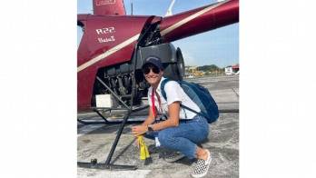 Carolina Dementiev se convierte en una piloto de helicóptero