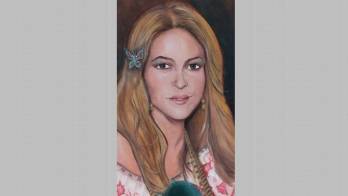 Destacado pintor retrata a Shakira en pollera