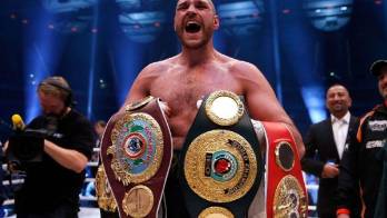 El campeón del peso completo, el británico Tyson Fury.