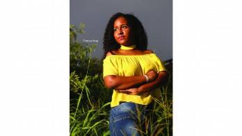 Abigail estudia en el Colegio San Agustín, en Penonomé.