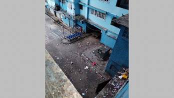 Unidad de control de multitudes desalojaron el lugar.