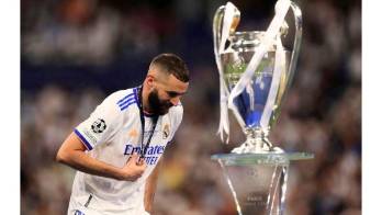 Benzema conquistó cinco Champions con el Real Madrid.