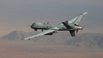 Fotografía cedida por la Fuerza Aérea estadounidense donde se aprecia el dron MQ-9 Reaper.