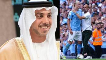 ​El jeque del City asistirá esta noche a la final de la Champions