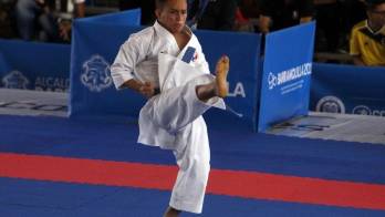 Karateca&nbsp;Héctor Cención en los juegos Mundiales de Playa&nbsp;