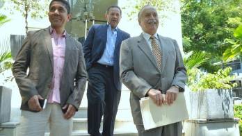 Cochez, junto a otros abogados de Galo Lara, en MP.