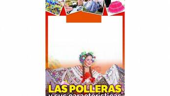 Pollera montuna santeña, con sus variedad y cantidad de tembleques al vestir una mujer panameña