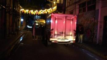 El sitio de la tragedia.