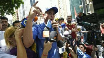 Henrique Capriles fue quien lideró la convocatoria frente al TSJ.