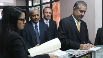 Asesores legales de Ampyme en Fiscalía del MP.