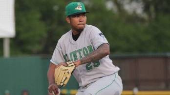 Humberto Mejía de los Marlins de Miami.