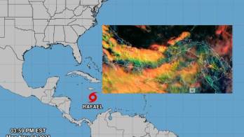 Depresión tropical se convierte en tormenta Rafael. Aumentarán las lluvias en Panamá