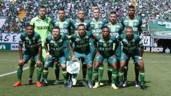 Los jugadores de Chapecoense.