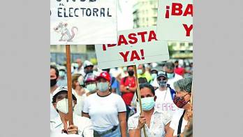 Manifestación contra la corrupción.