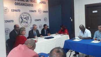 Ministro Álvaro Alemán con Conato.