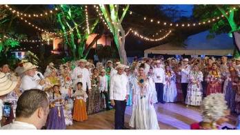 Ministro Jorge González celebró su boda en Los Santos