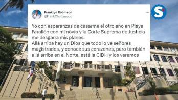 ¡Le aguan la boda a Franklyn!&nbsp;Corte Suprema: 'Matrimonio es entre hombre y mujer'