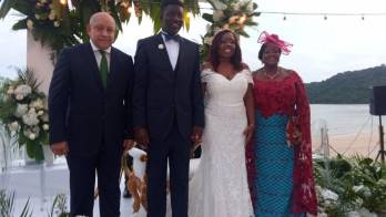 Celebración en grande, la diputada Harding se casó con su príncipe