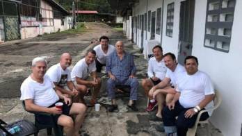 El exvicepresidente 'Pipo' Virzi junto a otros exfuncionarios detenidos en el El Renacer.