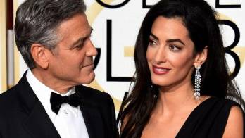 La esposa del actor, Amal Clooney, dará a luz en junio.