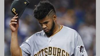 Darío Agrazal de los Piratas de Pittsburgh.