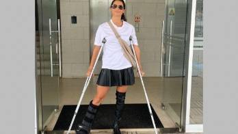 Ansiosa por soltar las muletas antes del ‘show'