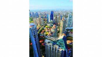 Vista del área bancaria de Panamá.