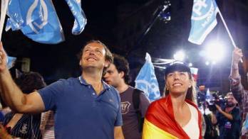 Simpatizantes del Partido Popular se volcaron a celebrar.