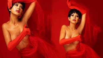 ¡Rojo pasión! Rosa Iveth Montezuma muestra lo suyo