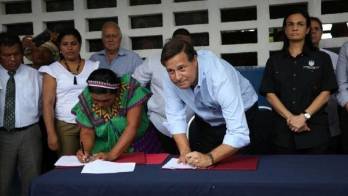 El acuerdo fue firmado por Varela en Llano Tugrí.