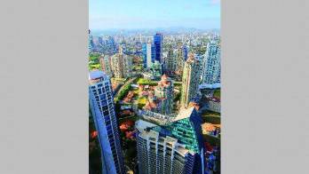 Área bancaria en la ciudad capital.