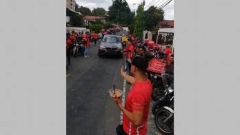 Protesta en la calle 74 San Francisco.