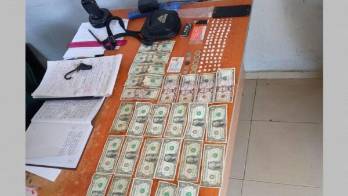 Pertenencias del detenido.