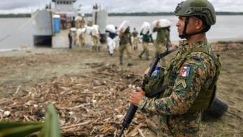 Incautación de un cargamento de drogas.