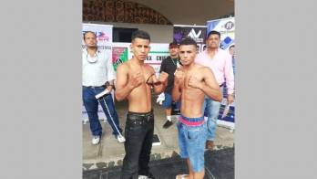 Ronald ‘El Gallito' Batista (der.), listo para su compromiso.