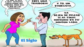 Yanibel vs. Roux... ¿gastadera de&nbsp; pólvora en gallinazo? Caricatura del día