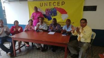 Unecep llevó cabo una conferencia de prensa ayer en horas de la tarde.