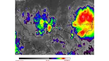 Advierten de fuertes lluvias con descargas eléctricas.