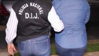 La aprehendida fue puesta a órdenes del Ministerio Público.