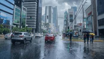 En ciudad de Panamá también se esperan lluvias intermitentes
